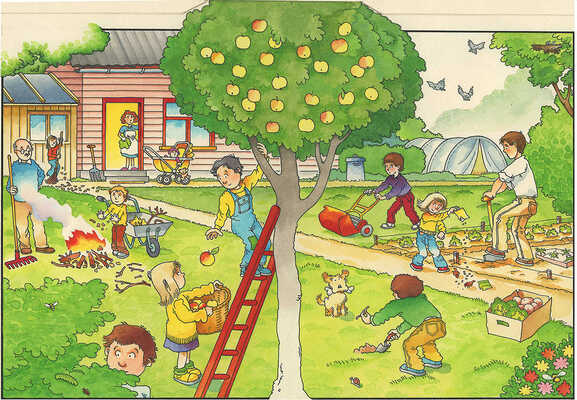 Беньяминсон Эрик Евгеньевич. Лот из двух иллюстраций к книге А.В. Назарова «1000 первых слов по-английски»